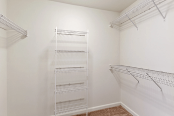 Walk-in closets for ample storage